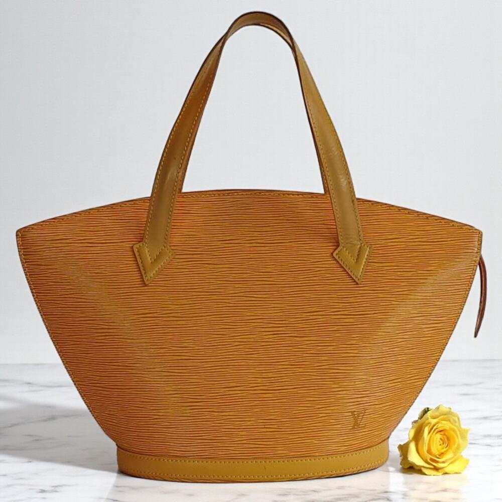 Authentic Louis Vuitton Epi Saint Jacques Handbag Yellow With Dust Bag & COA